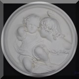 D139. Plaster relief from Facimiles Ltd. Signed K. - $16 